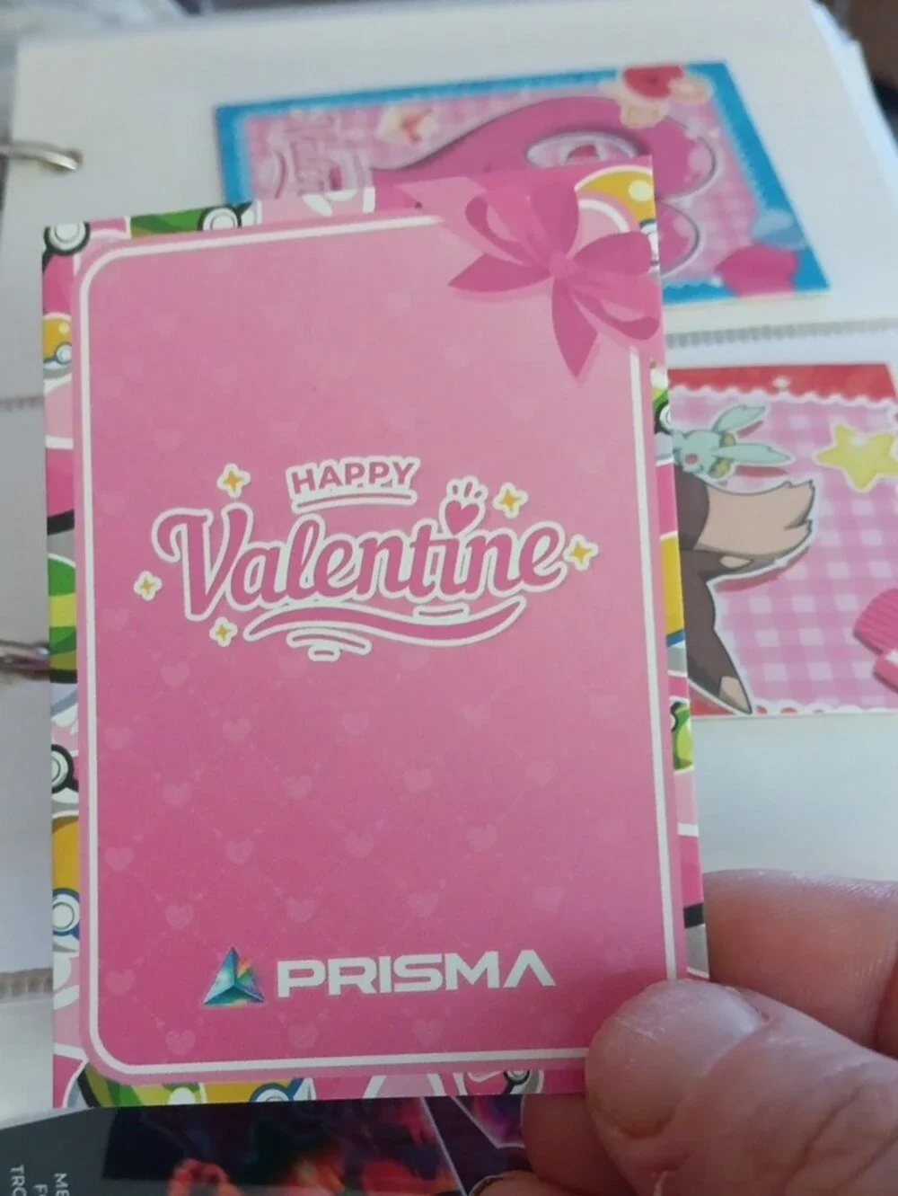 Pokemon Pink & Purple Valentine Gengar & Clefable Trading Card
